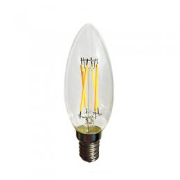 Лампа светодиодная филаментная E14 4W прозрачная  - 1